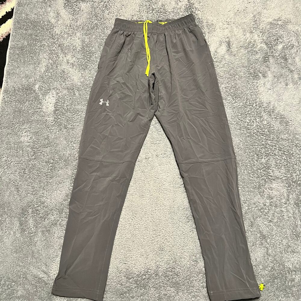 Under Armour Pants Mens Medium Storm Vent Running Training Gray Lightweight